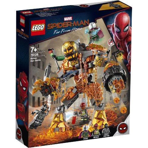 Lego Spiderman Бой с расплавленным человеком (76128)