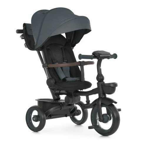 Трехколесный велосипед Turbo Trike с родительской ручкой, серый MT 1038-1 Magnet Gray