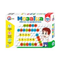 Игрушка мозаика "Азбука и арифметика ТехноК" (рус.) 2223
