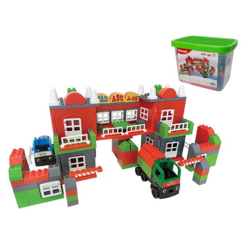 Конструктор Doloni Toys АЗС 242 деталей 013888/07