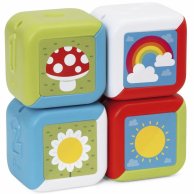 Развивающая игрушка 2 в 1 Chicco Мультисенсорные кубики Монтессори 11857.00