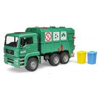 Bruder Машинка игрушечная -мусоровоз МАН зеленый
