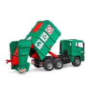 Bruder Машинка игрушечная -мусоровоз МАН зеленый
