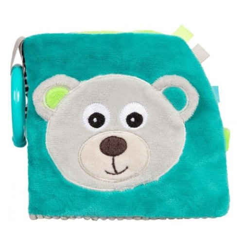 Игрушка-книжечка мягкая развивающая BEARS - серая 68/075_grey