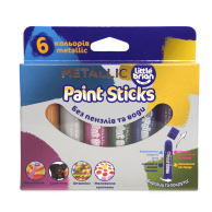 Краска-карандаш Paint Sticks metallic, 6 шт. в наборе