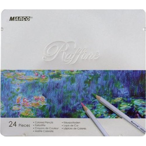 Карандаши цветные 24шт в металлической упаковке MARCO 7100-24TN
