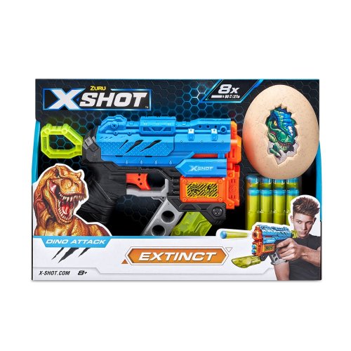 Бластер Zuru X-Shot Dino Extinct, 1 яйцо, 8 патронов 4870R