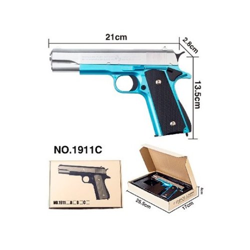 Пистолет металл, на пульках (1911С)