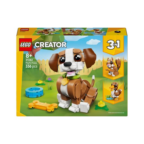 Конструктор Lego Creator 3в1 Очаровательные животные: игривый щенок, 336 деталей 31382