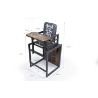 Стульчик-трансформер для кормления Ommi Graphite мангровое дерево
