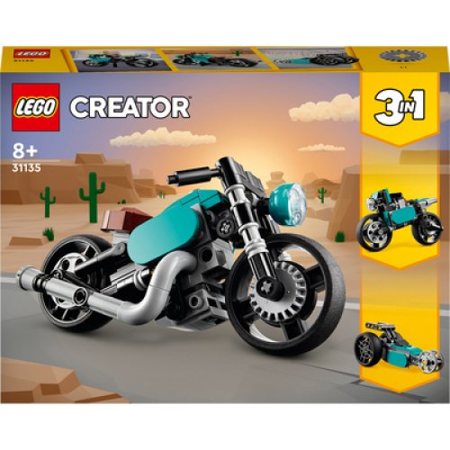 Конструктор Lego Creator Винтажный мотоцикл 3в1, 128 деталей 31135