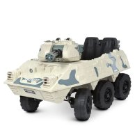 Детский электромобиль Танк белый Bambi M 4862BR-1
