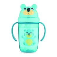 Кружка с силиконовой трубочкой Canpol babies HELLO LITTLE - бирюзовая400 мл (56/500_tur)