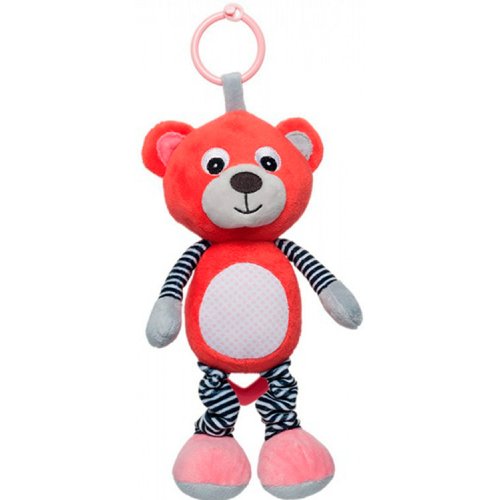 Игрушка плюшевая музыкальная Canpol babies BEARS 0+ коралл (68/053_cor)