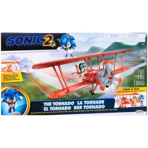 Игровой набор Jakks Pacific Sonic the Hedgehog 2 Соник и Тейлз на биплане Торнадо 412674