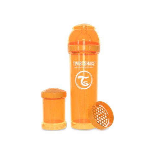 Антиколиковая бутылочка Twistshake 330 мл, оранжевая 78015
