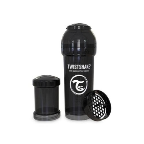 Антиколиковая бутылочка Twistshake 260мл, черная 78043