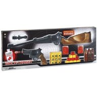 Игрушечные ружьё и пистолет Edison Giocattoli Multitarget набор с мишенями и пульками