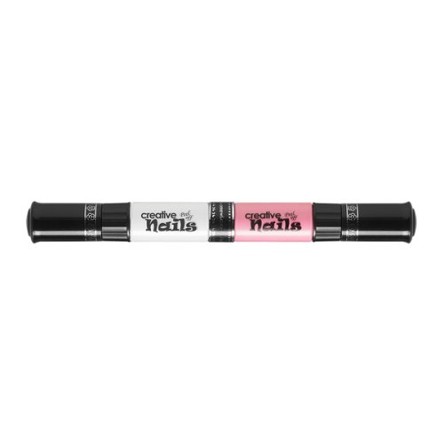 Детский лак-карандаш для ногтей Malinos Creative Nails на водной основе (2 цвета Белый + Розовый)