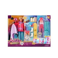 Игровой набор Anlily Кукла в лыжном костюме, 30 см, аксессуары 616281