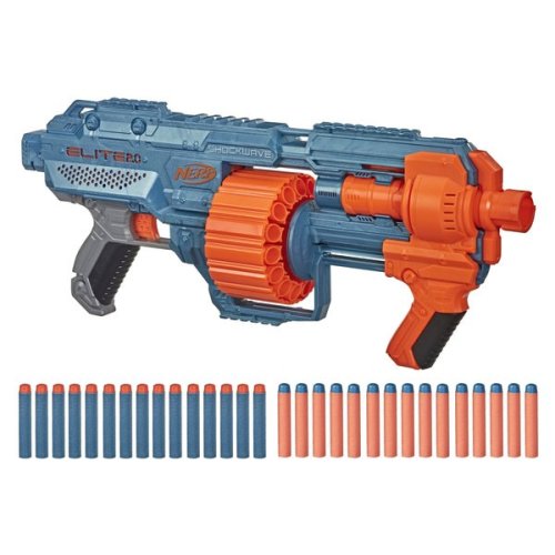 Бластер Hasbro Nerf Elite 2.0 Shockwave RD-15 Шоквэйв, 30 патронов E9527
