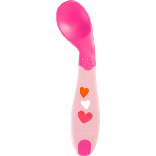 Ложка Chicco First Spoon, от 8 мес., розовая 16100.10