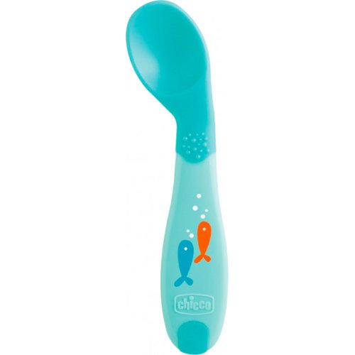 Ложка Chicco First Spoon, от 8 мес., голубая 16100.20