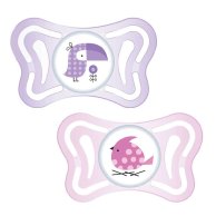 Пустышка Chicco Physio Light силиконовая от 2 до 6 месяцев 2шт. (девочка) 71031.11