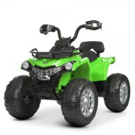 Квадроцикл JS009EL-5 1аккум12V10AH, 2мотора35W, кож.сиденье, колесаEVA, зеленый