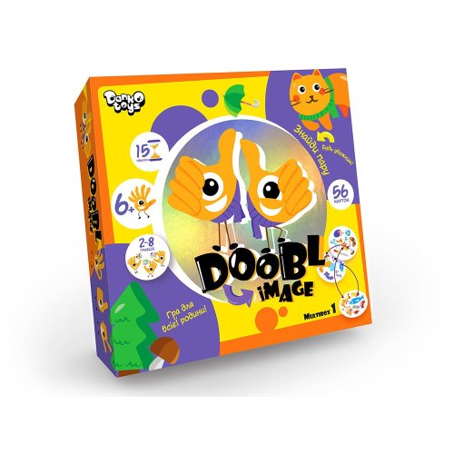 Настольная развлекательная игра "Doobl Image" большая укр (DBI-01-01U, 02U, 03U, 04U)
