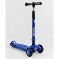 Самокат-велобег 3в1 Best Scooter трехколесный с подсветкой, синий BS-27018
