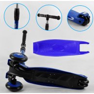 Самокат-велобег 3в1 Best Scooter трехколесный с подсветкой, синий BS-27018