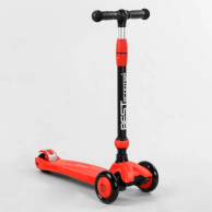 Самокат-велобег 3в1 Best Scooter трехколесный с подсветкой, красный BS-71899