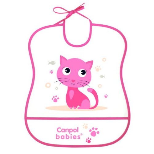 Слюнявчик Canpol babies пластмассовый мягкий 2/919