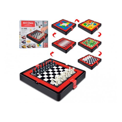 Настольная игра 6 в1 (S4404-4)