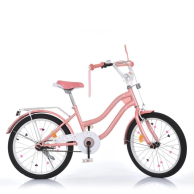 Детский велосипед Profi 20 дюймов, с багажником Star, розовый MB 20061