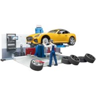 Игровой набор Bruder Автомастерская с фигуркой и аксессуарами 62110
