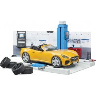 Игровой набор Bruder Автомастерская с фигуркой и аксессуарами 62110