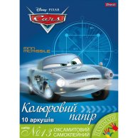 Набор цветной бумаги бархат. самоклеящейся А4 (10 лис) 1Вересня (950542)