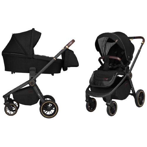 Коляска универсальная CARRELLO Epica CRL-8510/1 (2in1) Space Black +дождевик