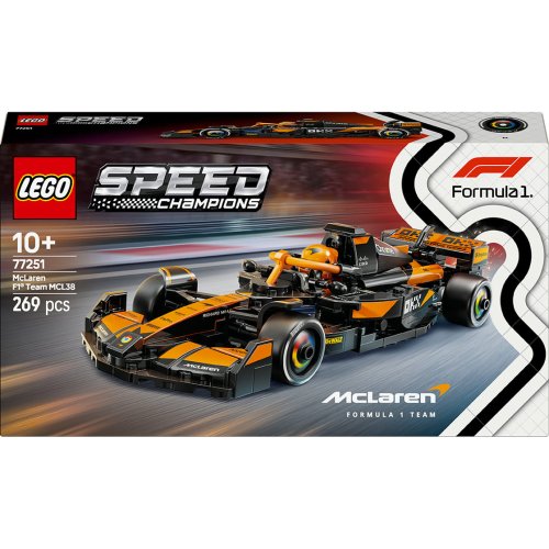 Конструктор Lego Speed Champions Авто для гонки McLaren F1 Team MCL38, 269 деталей 77251