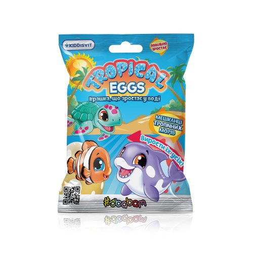 Растущая в яйце игрушка-сюрприз #sbabam Жители тропических морей Tropical Eggs 77/CN-2020