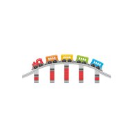 Конструктор ТехноК Железная дорога, 59 деталей 1300