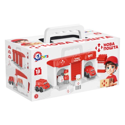 Игровой набор ТехноК Гараж Новой Почты 1867