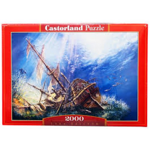 Пазлы Castorland 2000 эл. Битва Порто Белло 1739 г