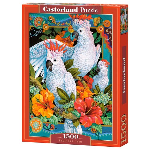 Пазлы Castorland 1500 эл. Белые попугаи