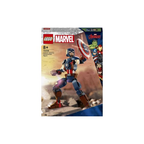 Конструктор Lego Marvel Фигурка Капитана Америка, 25 см, 310 деталей 76258