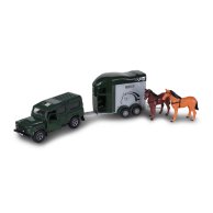 Игровой набор TechnoDrive Land Rover с прицепом и фигурками лошадей 520460.270