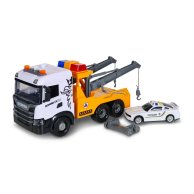 Игровой набор TechnoDrive Mid Truck Эвакуатор Scania с машиной полиции (свет, звук) 3004KS
