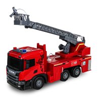 Автомодель TechnoDrive Super Big Truck Пожарная машина Scania (свет, звук, функция воды) 5005KS